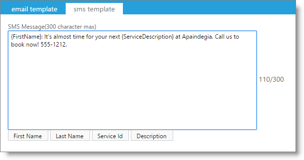 service_reminder_templates_SMS
