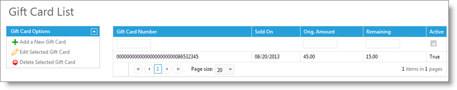 GiftCardList